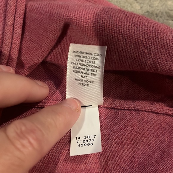 J. Jill Muted Red Knit Turtleneck Size Medium - Picture 8 of 8